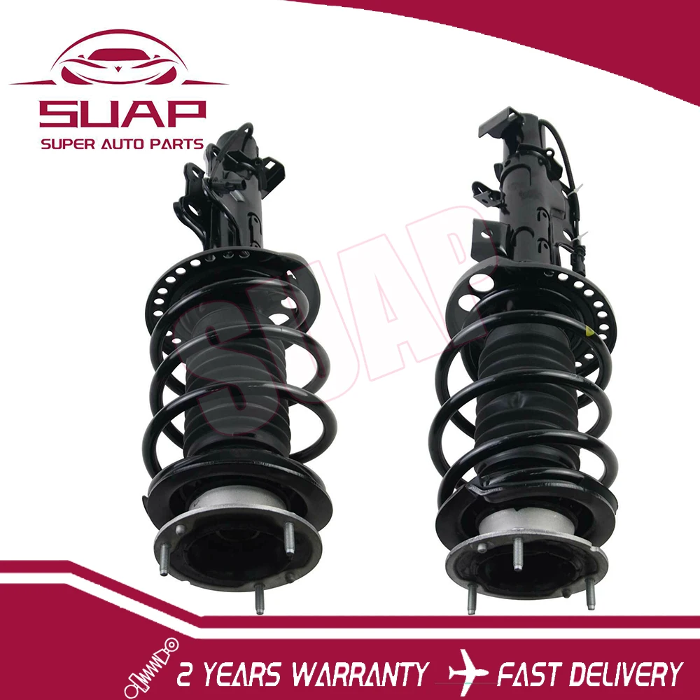 2pcs/Pair Left+Right Front Shock Absorber Assys for Cadillac CTS w/ Electric 2014-20 23247464 23142942 23247465