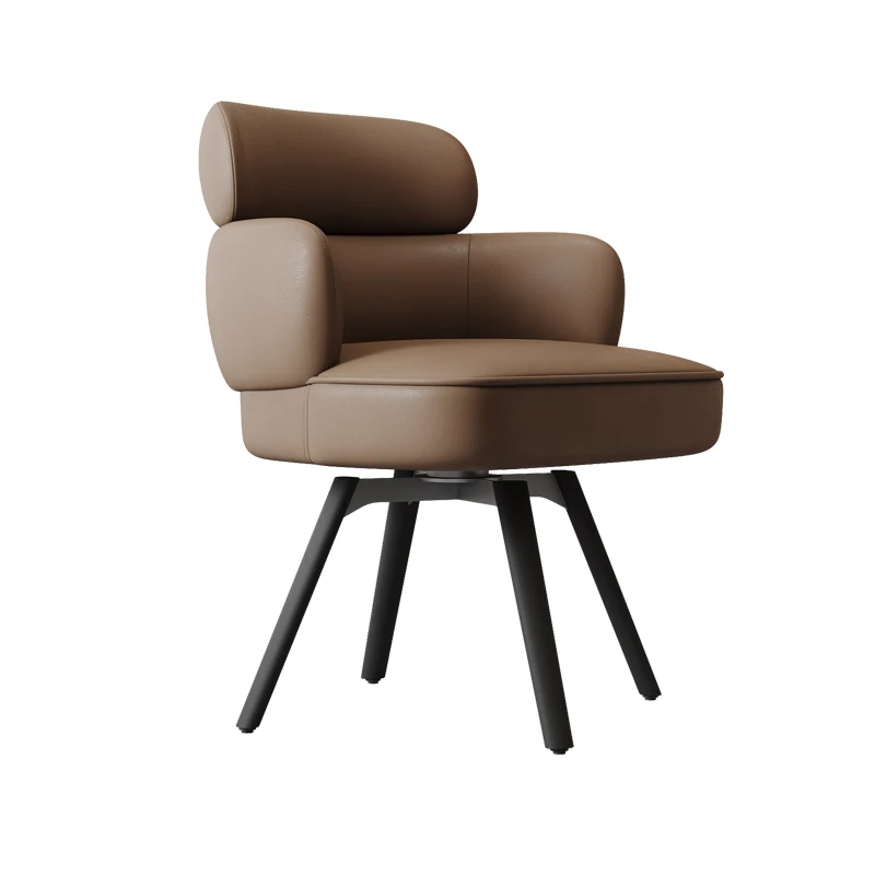 Rotatable dining chair Household desk chair Leisure negotiation chair Light luxury