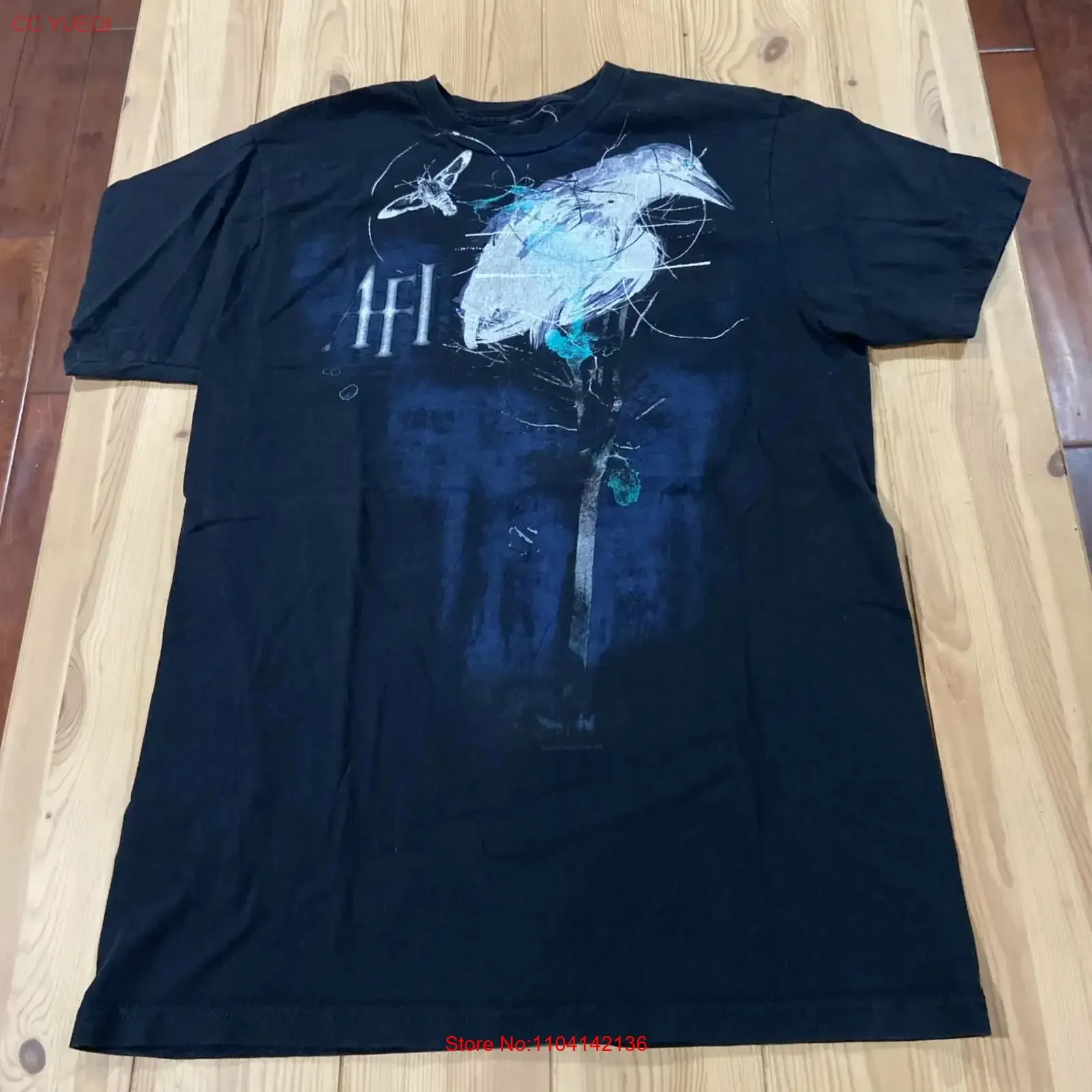 T-shirt vintage AFI Despair Faction 2007 L Cinder Block Y2K Emo Punk, streetwear vintage délavé et stylé, extensible