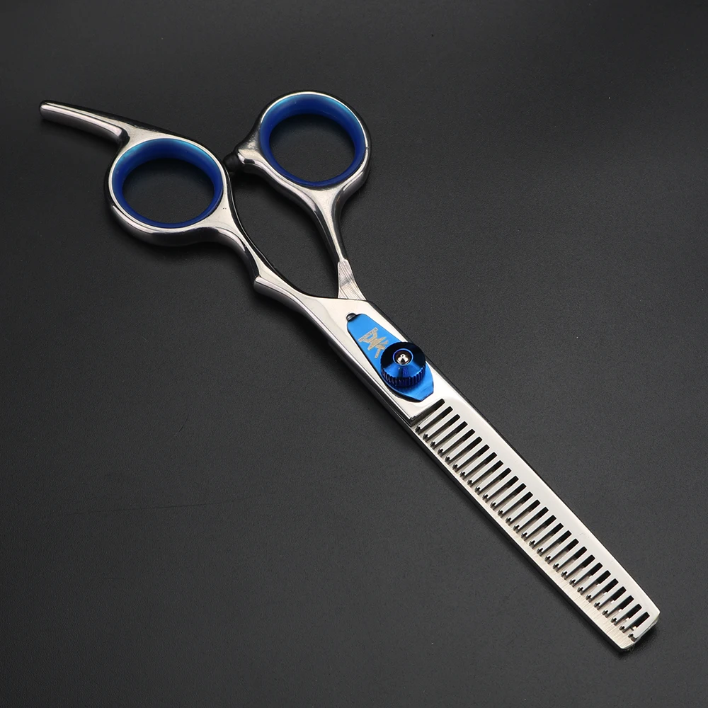 XUANTENG مقص شعر رصاصة زرقاء 6 بوصة، أدوات قص الشعر المنزلية، مقص القطع، ومجموعة مقص التخفيف #4