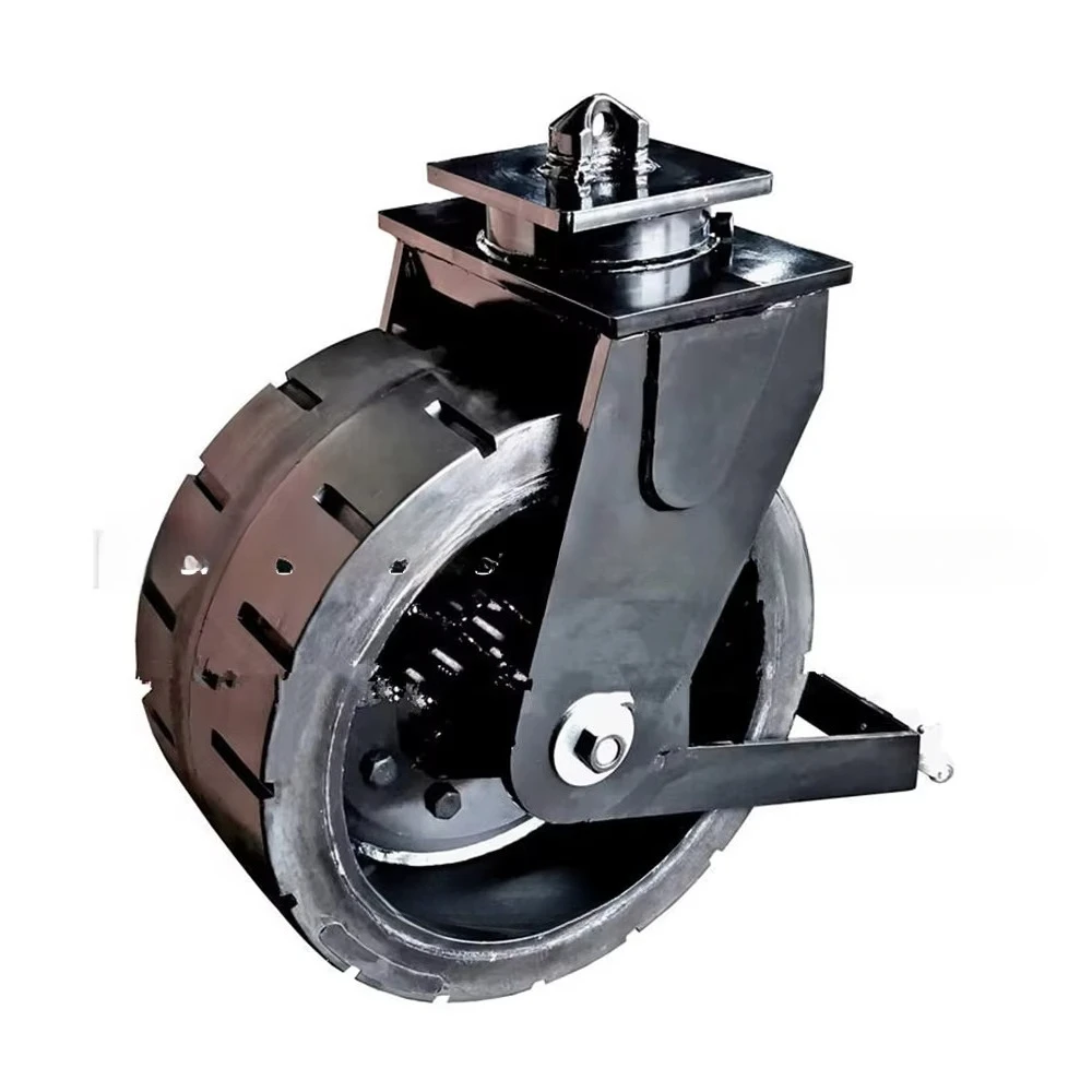 20 ton heavy bearing width industrial equipment mobile caster grassland off-road terminal container loading