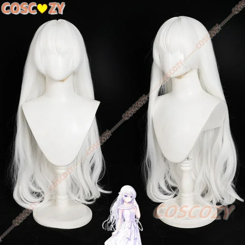 

CosplayAnime Naruse Shiroha Cosplay Wig Summer Pocket 85CM Long White Hair Halloween Party Role Play Wig for Girls