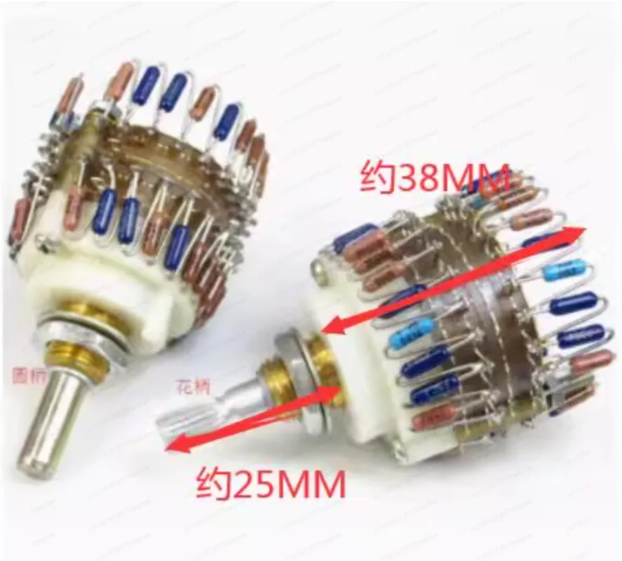 23-Speed step potentiometer 100K (two-channel) volume potentiometer, voltage divider, potentiometer