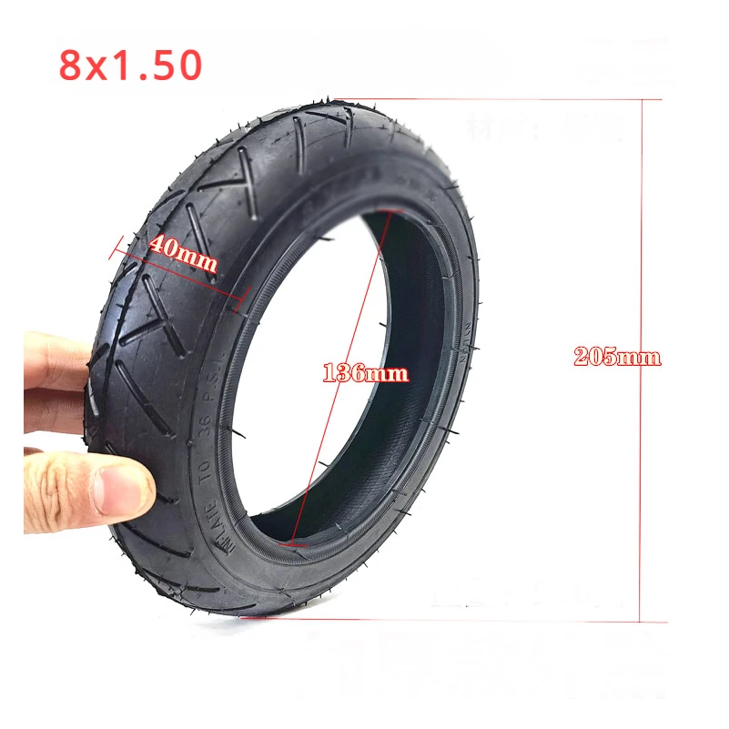 8x1.50 8 1/2x1.5Tire Is Applicable To Electric Scooter Baby Stroller Baby Stroller 8 Inch 8 1/2*1.5 image 5
