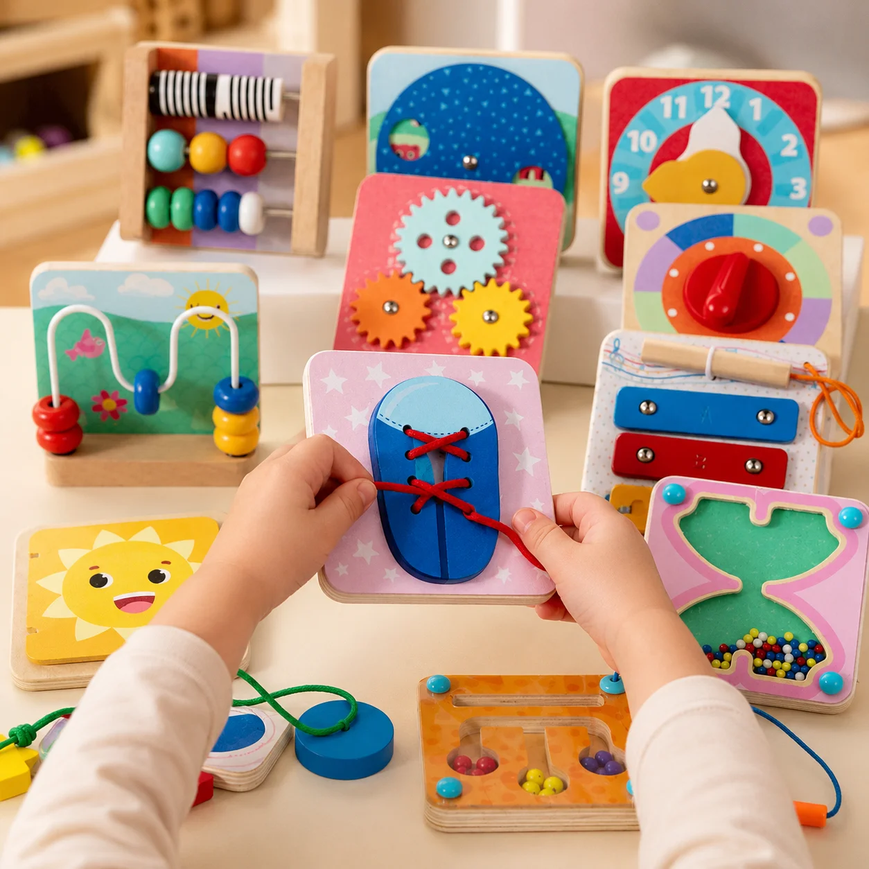 Accesorios para Tablero de Act - Montessori Shelf Toy reseña y precio