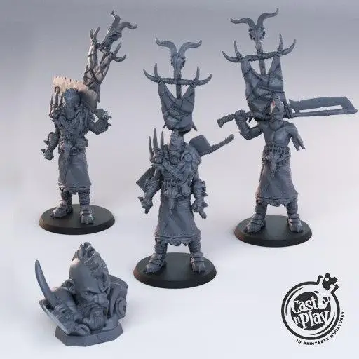 Miniature resin model [Medieval Humans] Bandits, bandits, bards dnd board game war chess sub-model unpainted