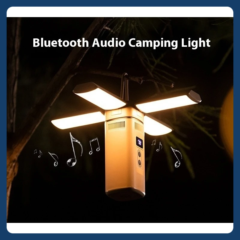 

Outdoor camping light led bluetooth audio camping atmosphere light portable tent light