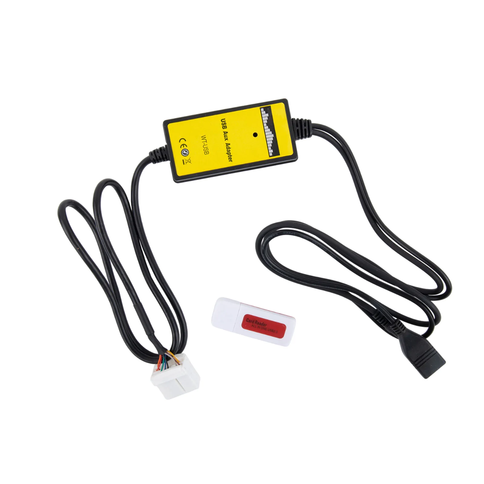 3X AUX Input 20HZ-20KHZ As Photo Show Fit For Honda For Accord Interface Adapter for mp3 CD USB Cable + Reader 12V DC High