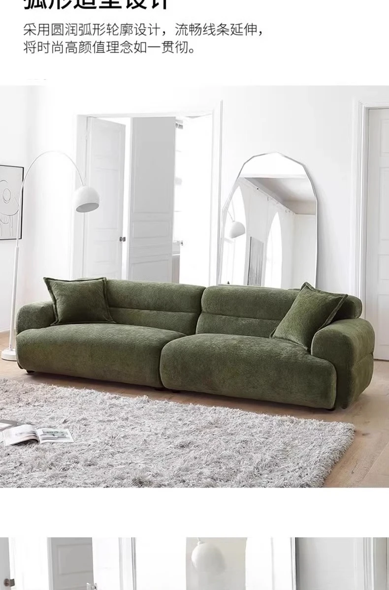 Canapé en tissu design, canapé à rangée droite