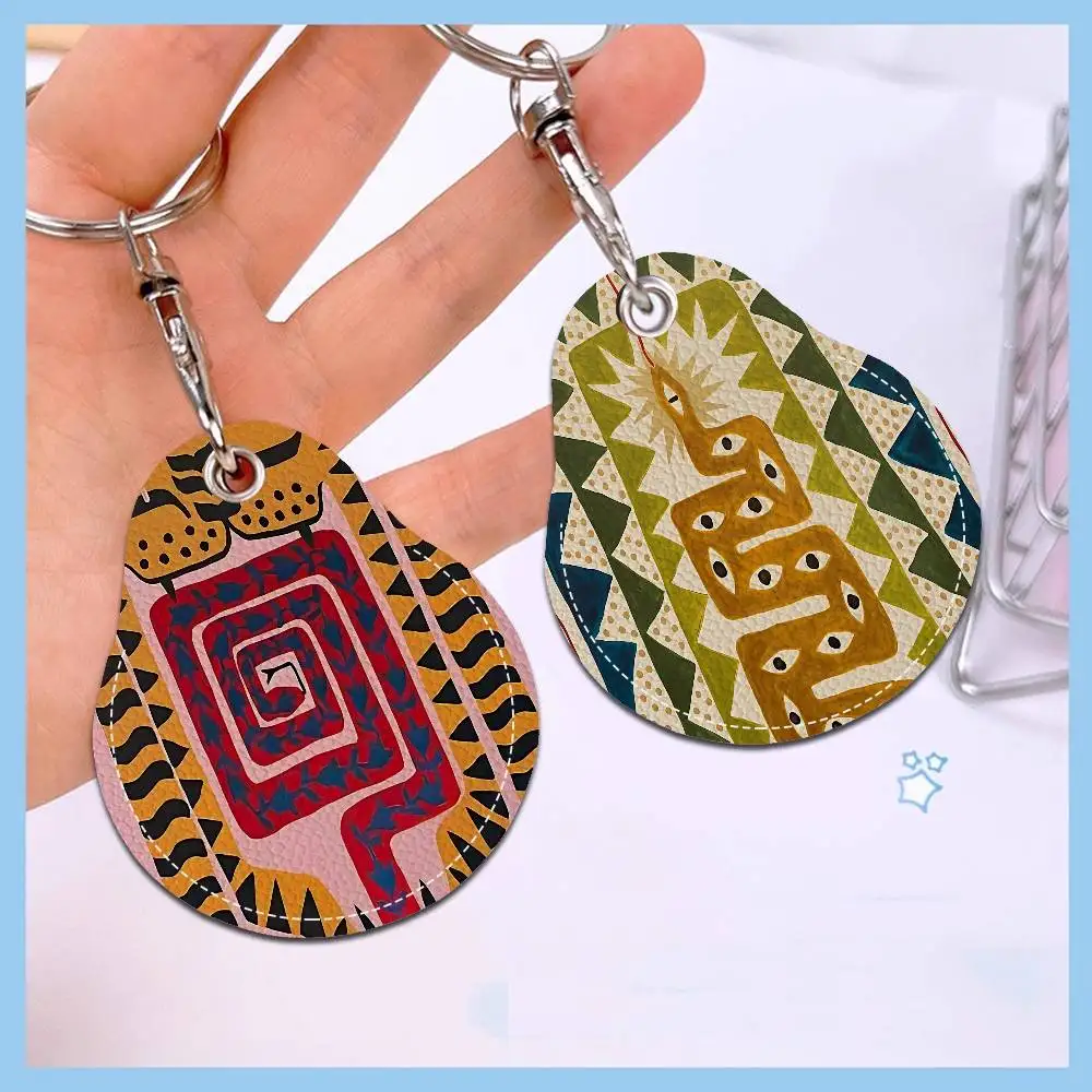 

Ancient Egypt Tiger Leopard Door Access Control Keychain Hotel Famliy Access Keys Protective Cover ID Card Tags Keyfob