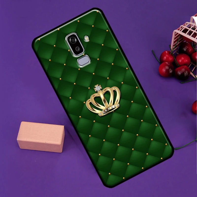 Quilted Texture Sofa Pattern Crown Phone Case For Samsung Galaxy J3 J5 J7 2017 J1 A5 A3 2016 J8 J4 J6 Plus A6 A8 A7 A9 2018 view 6
