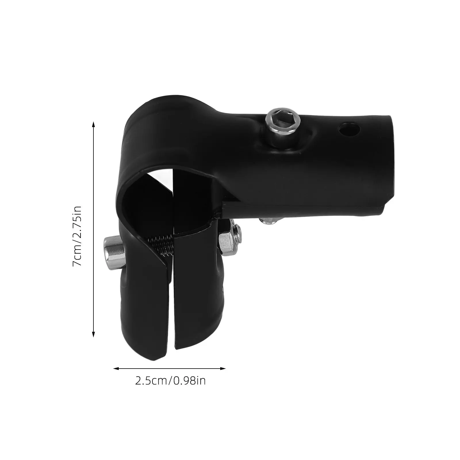 2Pcs Zinc Coated Stainless Steel Pipe Adapter Greenhouse Tube Connector Corrosion Resistant Pipe Clamps Fasteners for Rotating