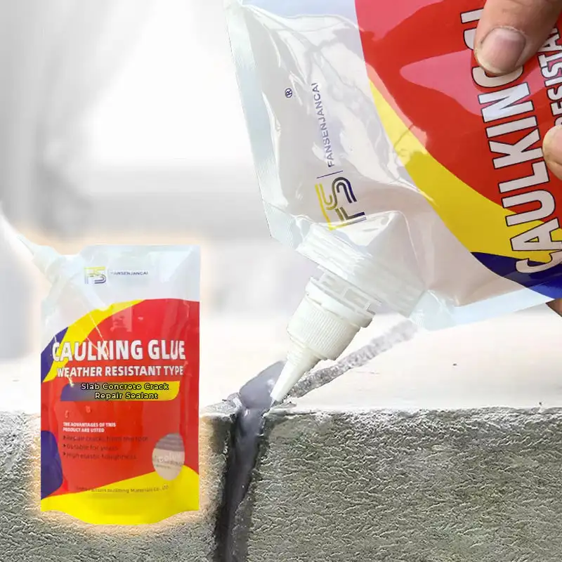 Slab Concrete Crack Waterproof Repair Sealant Glue Concrete Watertight Filler and Sealent 500g Gaps Crack Repair Caulk Adhesive