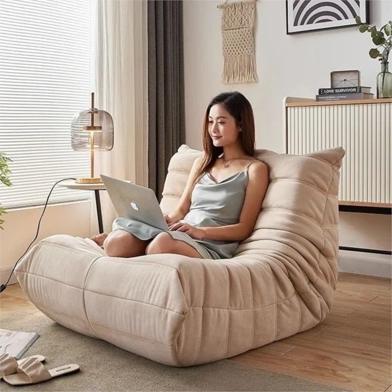 MOMO Caterpillar Lazy Sofa 90cm Width Tatami Mat Single Person Bedroom Balcony Ins Sofa Foam Filling for Lie And Sleep image 3