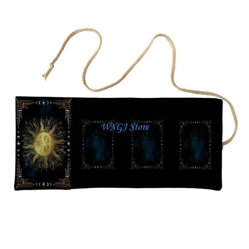 37JE Multifunctional Divination Bag Light weight Holds Tarots Decks and Ritual Items