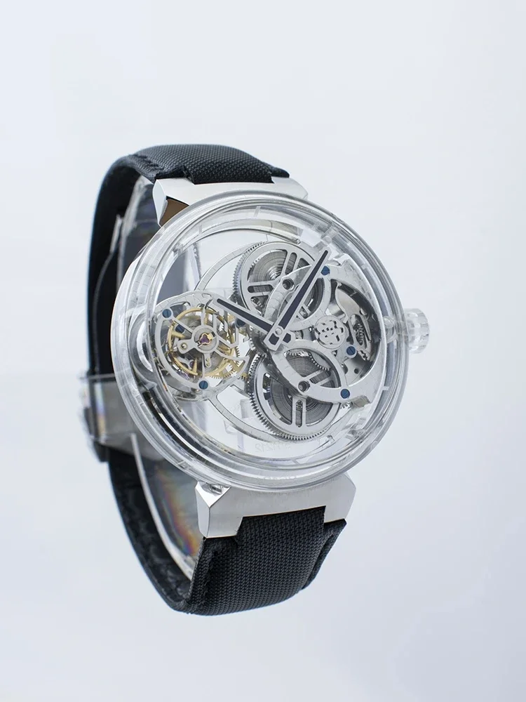 SAKURA Tianyu Crown Sapphire Case Flight Coaxial Tourbillon Men's Mechanical Watch