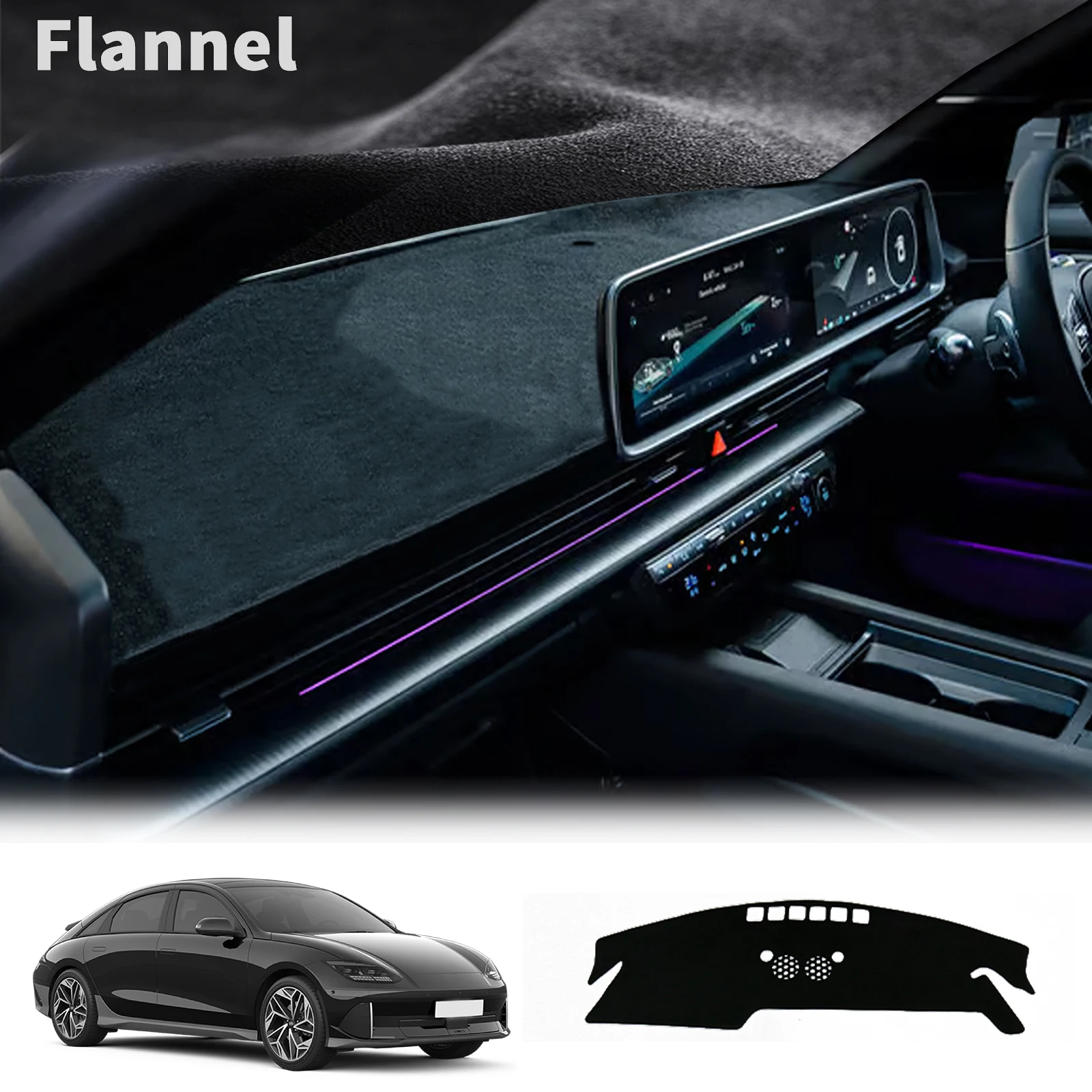 

for Hyundai IONIQ 6 2022 2023 2024 2025 Car Dashmat Dashboard Cover Pad DashMat Sunshade Protective Carpet Accessories