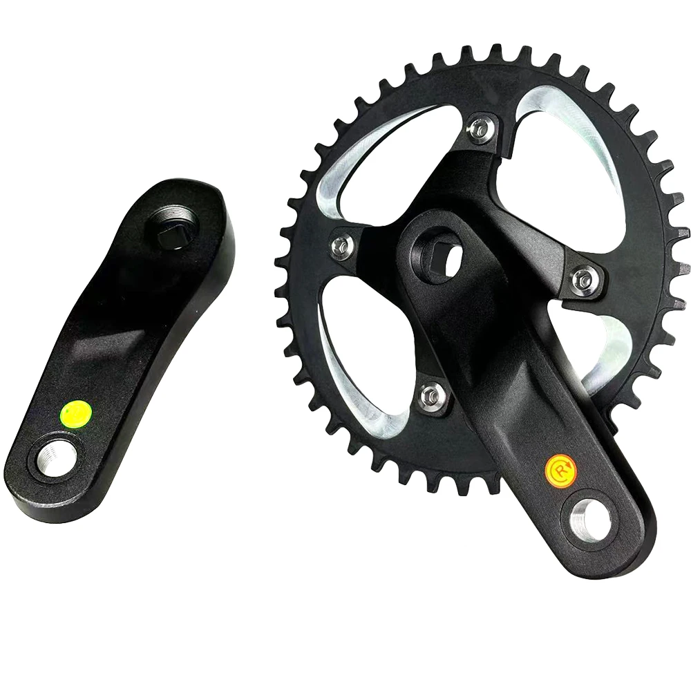104 BCD MTB Kind Kinder Mountainbike Kurbelgarnitur Single Speed Kurbelgarnitur 127 140 152 160 165 175 mm Vierkantkegel 40/42T Kettenblatt – Detail 9