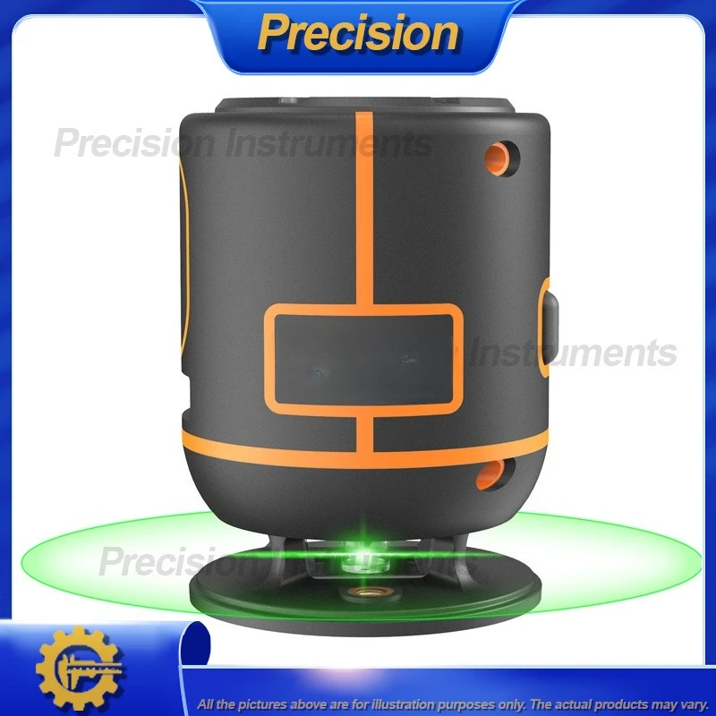2026 4-Line Laser Level for 360 Degree Green Beam High Precision Compact Layout Tool with Lithium Battery