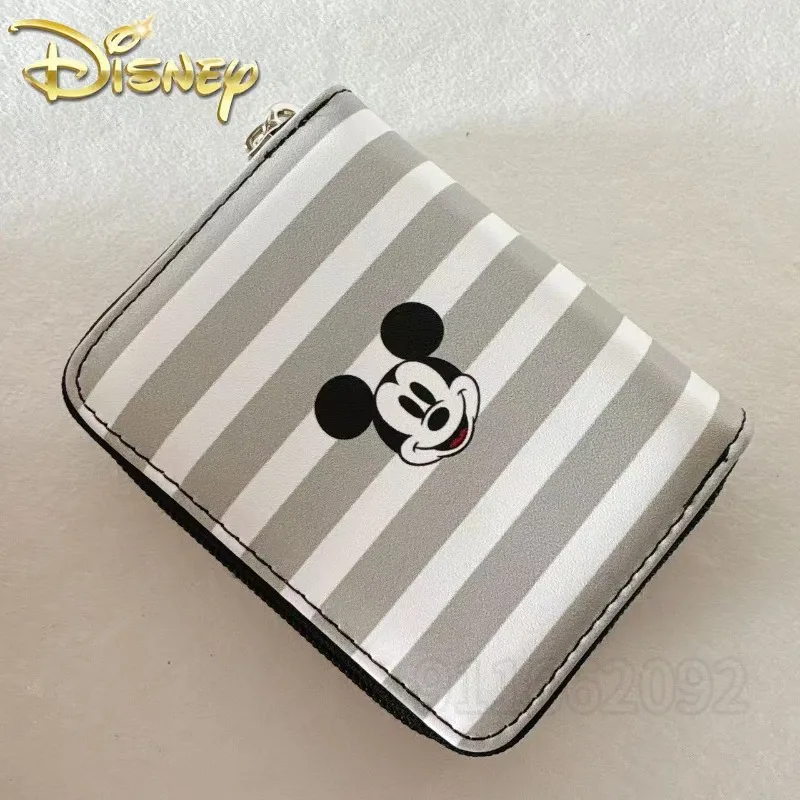Disney Mickey New Women's Coin Purse Luxury Brand Fashion Children's Coin Purse PU Multi-Card Slot Cartoon Cute Mini Coin Purse