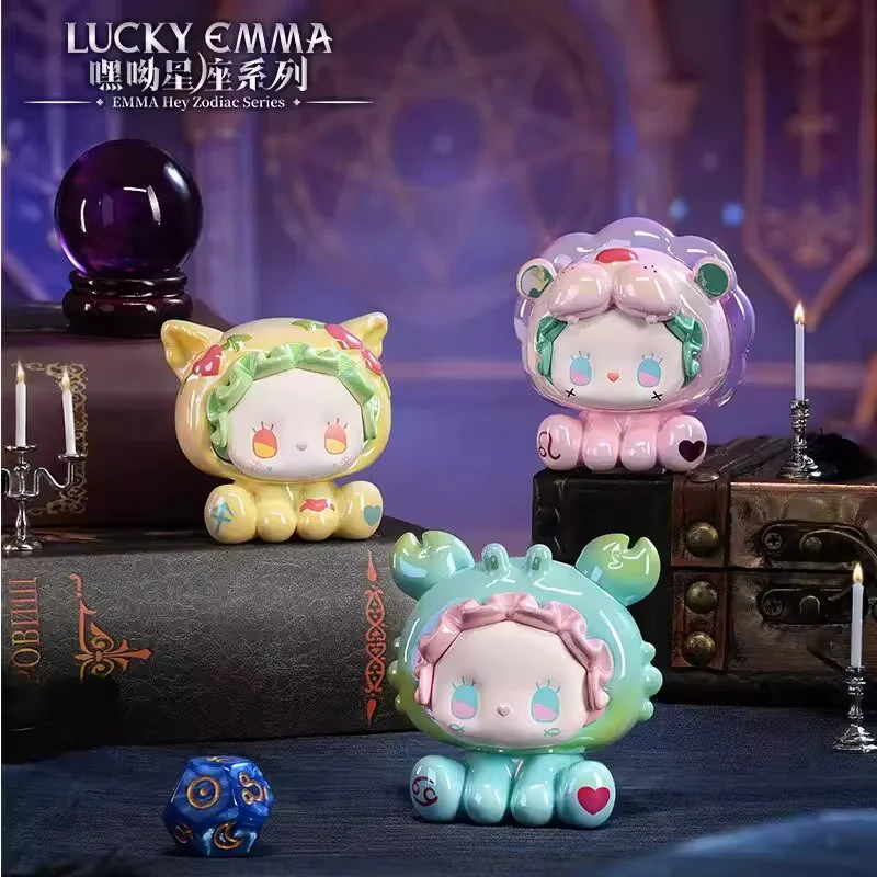 Lucky Emma Hey Zodiac Series Blind Box Niedliche Sammelfiguren Desktop-Dekoration Kreatives Geburtstagsgeschenk für Mädchen und Liebhaber