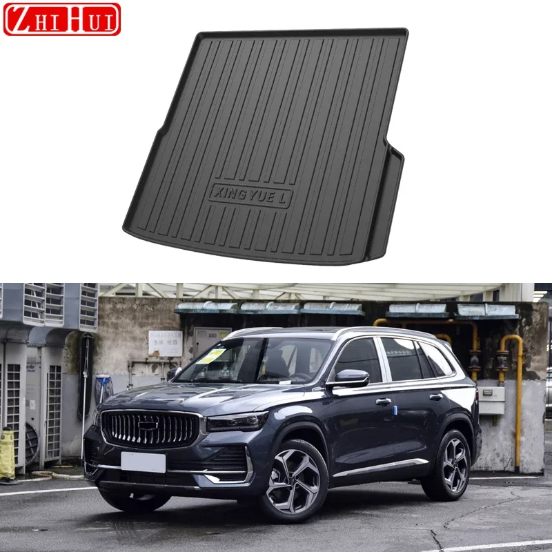 

For Geely Monjaro 2022-2024 Grand Koleos Car Rear Trunk Liner Cargo Boot TPO Trunk Mat Floor Tray Mud Kick Carpet Accessories