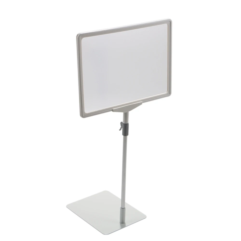 White A4 Frame Pop Price Label Holder Promotion Poster Floor Table Advertising Rack Desk Sign Display Stand