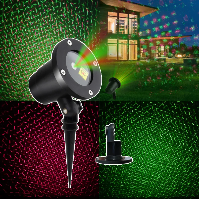 Outdoor Waterproof Lawn Laser Light Red Green Laser Dynamic Garden Garden Tree Low Laser Light Stage Light