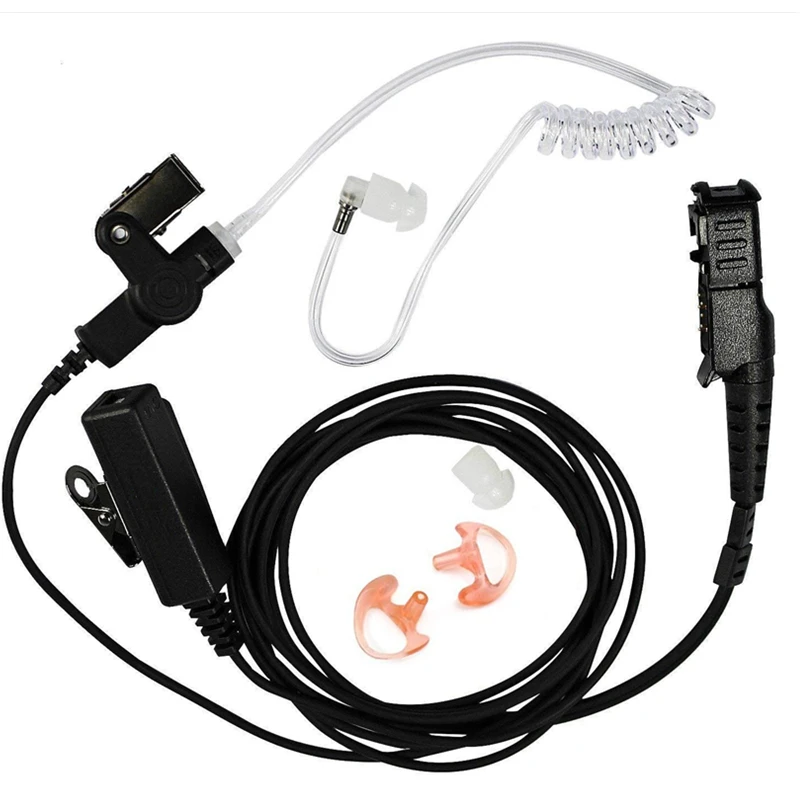 

Two-Way Radio Surveillance Earpiece Kit for Motorola, Earbud, 2-Wire, Earmold, Xpr3300, Xpr3500, XIR P6620, XIR P6600, E86