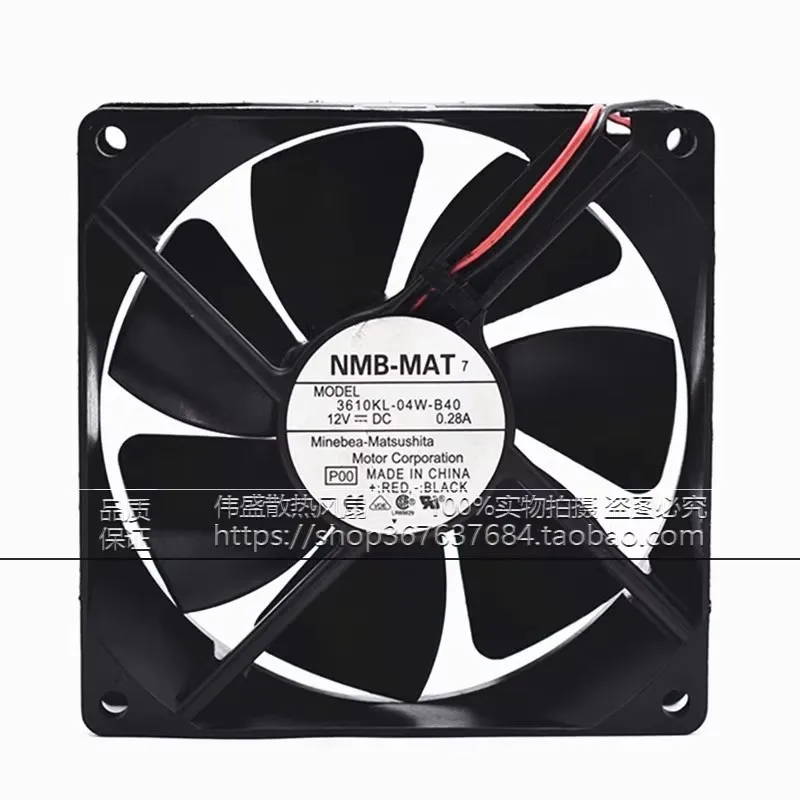 

Original 92 * 92 * 25MM 9CM 3610KL-04W-B49/B40 12V 0.28A power supply chassis cooling fan