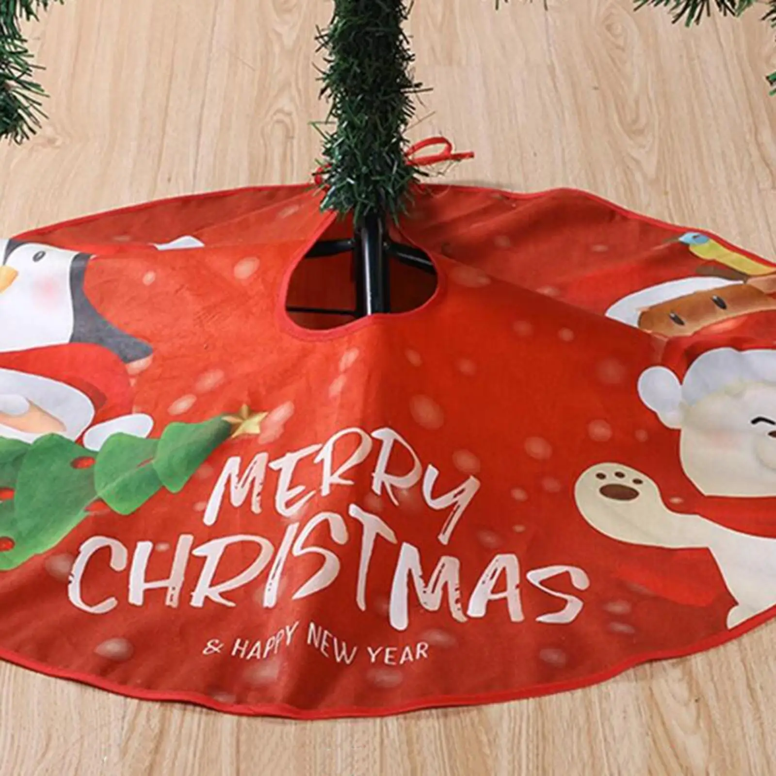 Christmas Skirt Base Cover Christmas Skirt Diameter 90cm Warm Christmas Apron