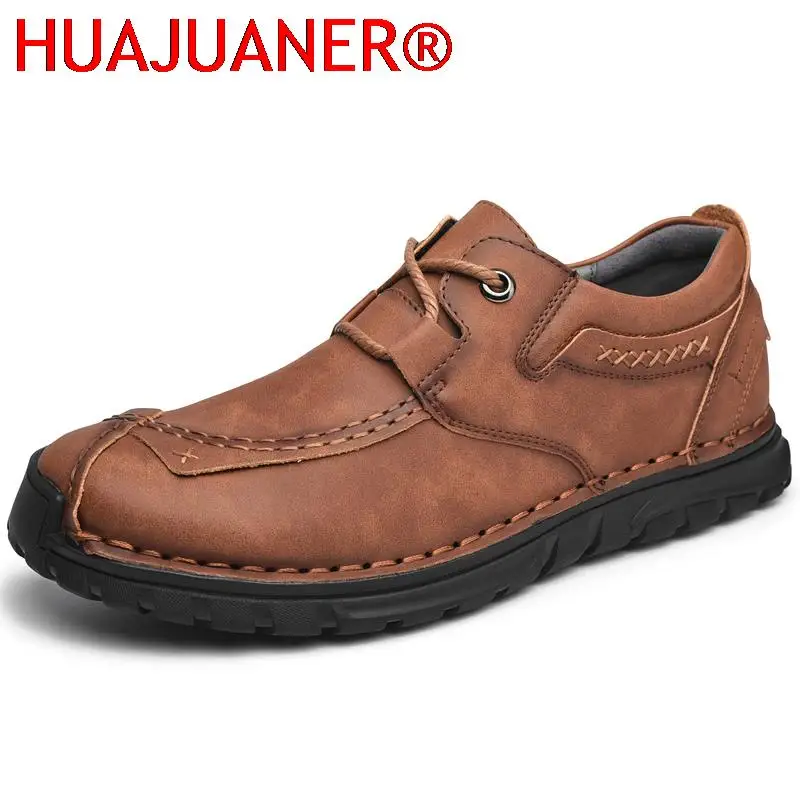 

Plus Size 46 Retro Cow Leather Shoes Men Fashion Casual Shoes Loafers Moccasins Handmade Men Shoes Leather Zapatos De Hombre