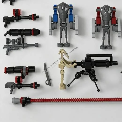 213PCS Space Battle Series Droid Army MOC Model Custom Puzzle DIY Creative Assembly Building Blocks Educational Special Toy Gift