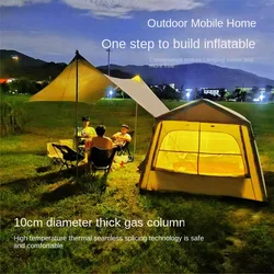 Outdoor Inflatable Camping Tent, Quick Automatic Opening, Family Travel Air Tent, One Bedroom, One Living Room