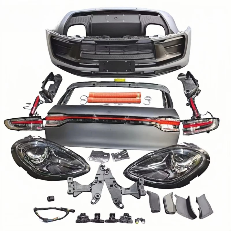 

2014-2018 Car Modification 95B Upgrade Front Bumper Rear Bumper Taillights LED Headlights Car Bodykit for Macan