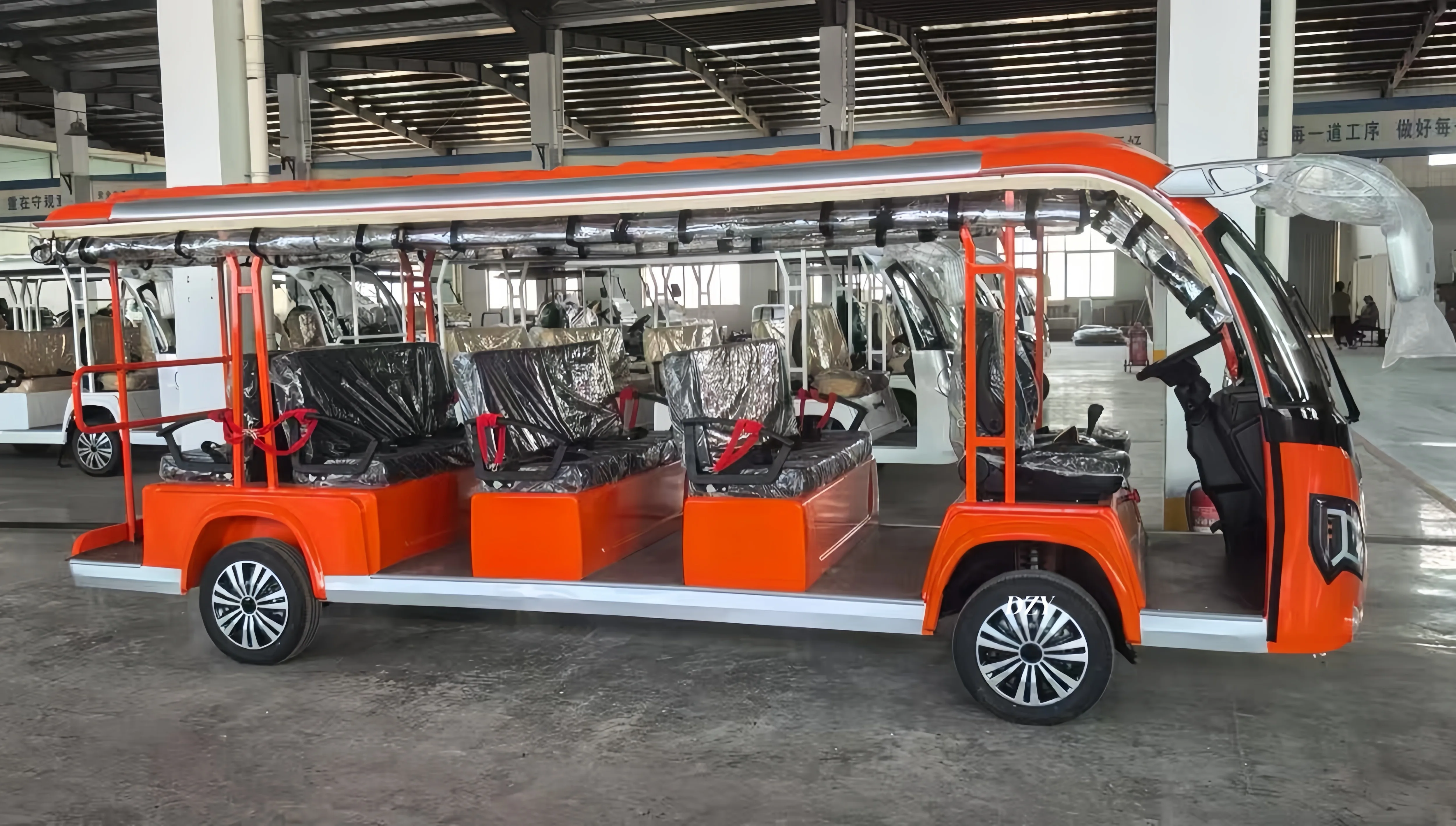 

Great Price on 4-Wheel Electric Sightseeing Mini Bus 14-Passenger Car with High Quality Scenic spot sightseeing bus