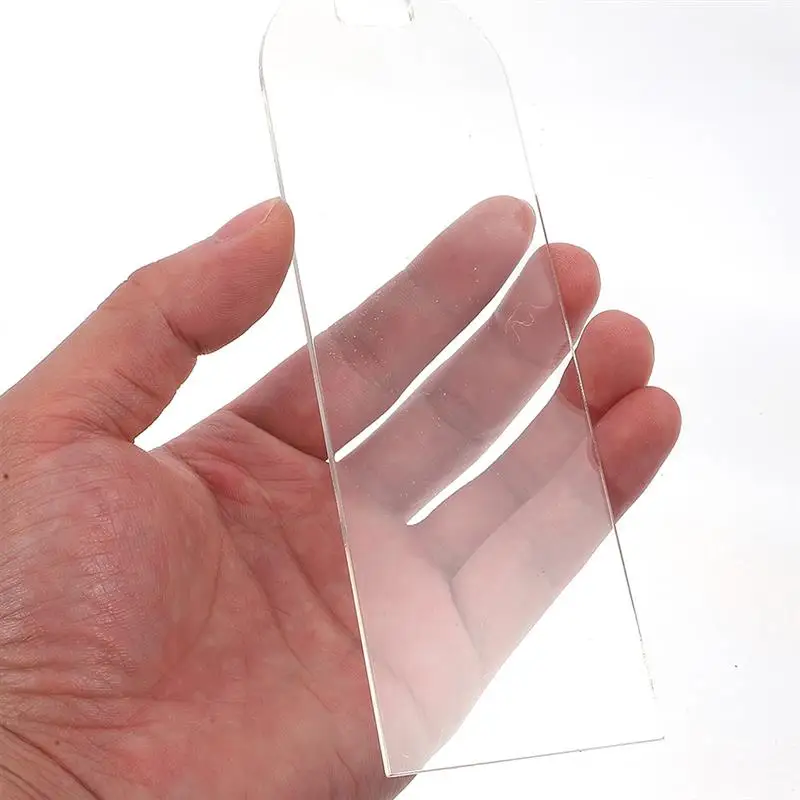 20pcs Clear Acrylic Bookmarks Paintable Blank Bookmarks Rectangle Reading Book Markers Page Markers Book Labels 15x5 Cm