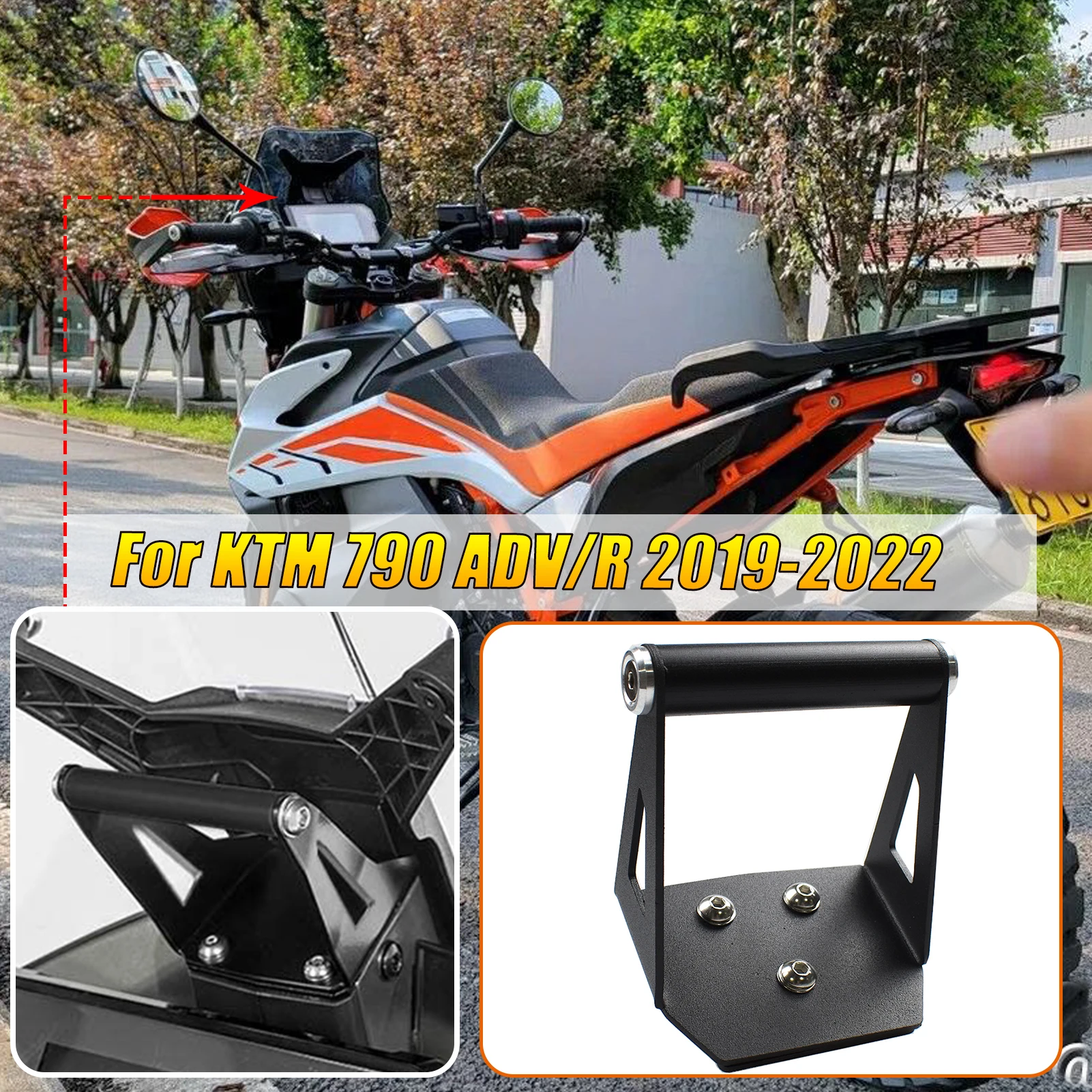 

For 390ADV 790ADV GPS Navigation Bracket For KTM 390 790 Adv Adventure R 2019-2022 Motorcycle Mobile Phone Holder Support Stand