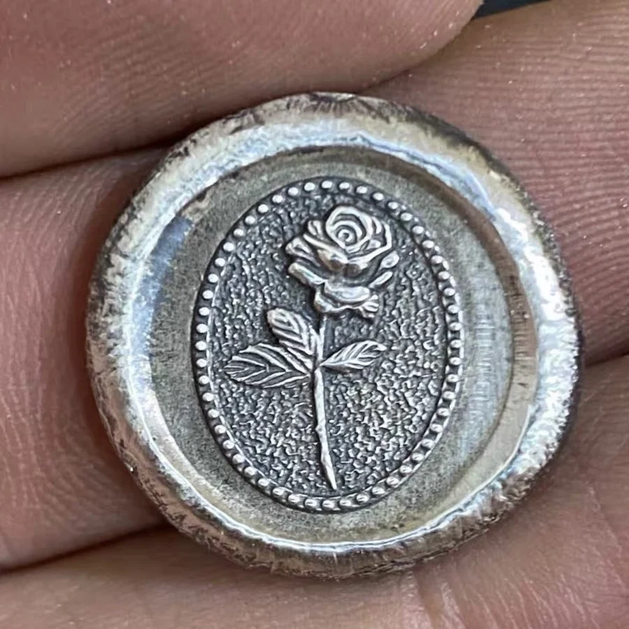 3D Rose Design Metal Stamp Jewelry Marking Punch Silver Gold DIY Steel Stamper Hydraulic Pressure Pressing Tool Steel Stamping