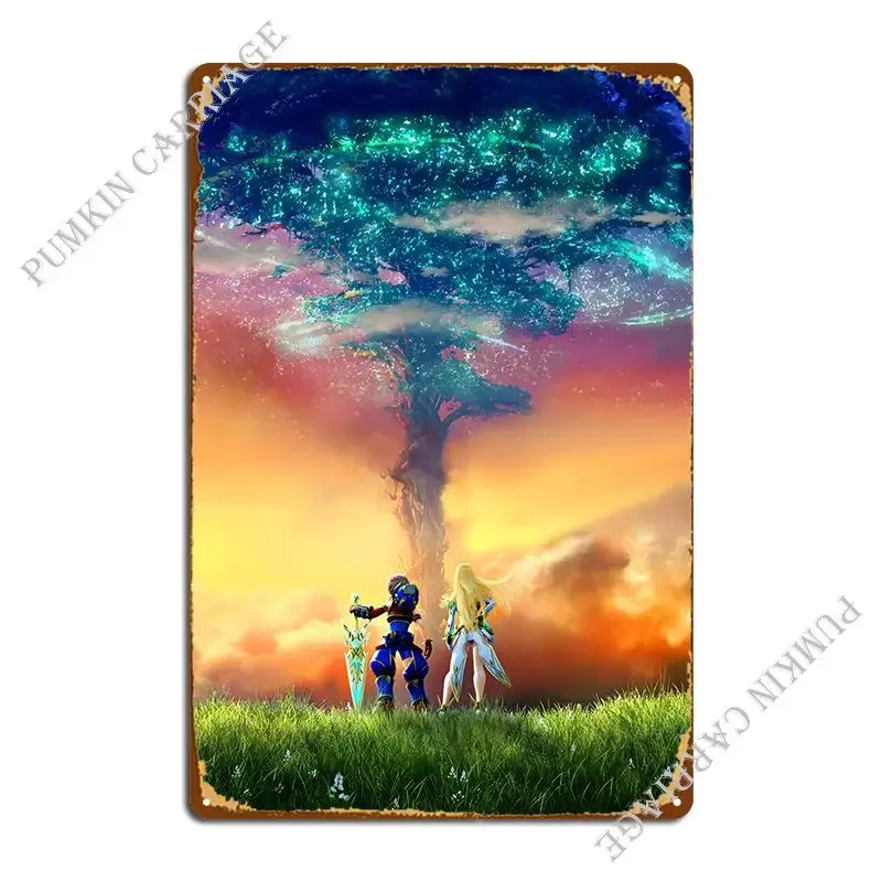 Xenoblade Metal Plaque Poster Funny Customize Wall Mural Plaques Tin Sign Poster