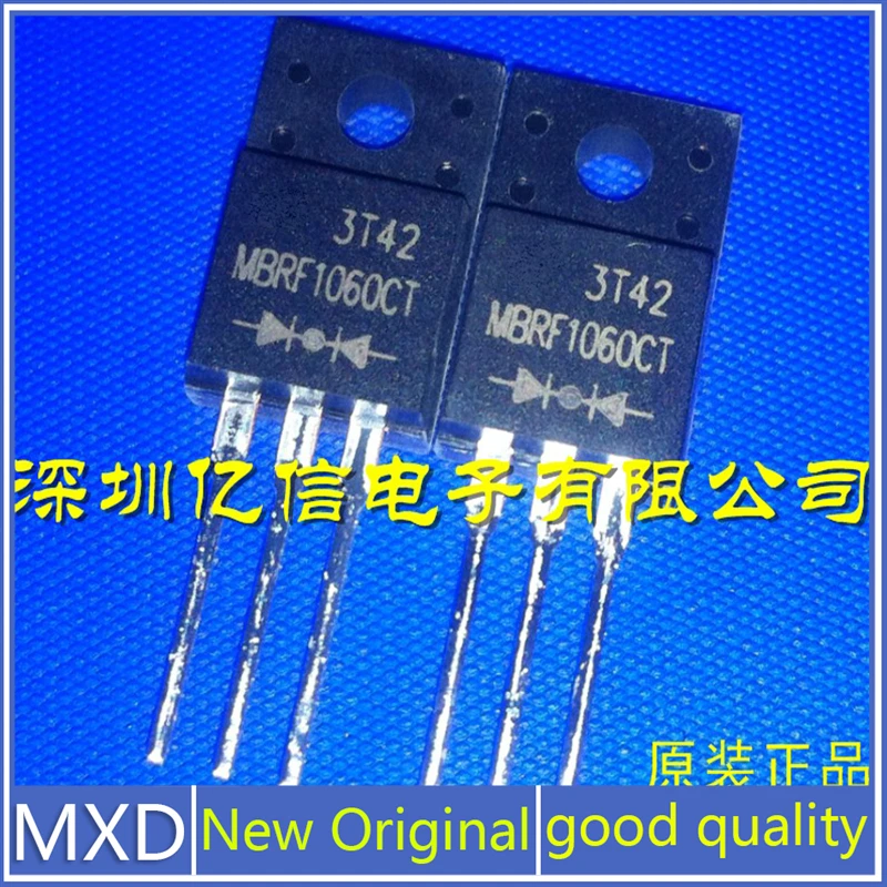 5Pcs/Lot New Original Schottky Diode MBRF1060CT TO220F 10A60V LT Genuine In Stock Good Quality