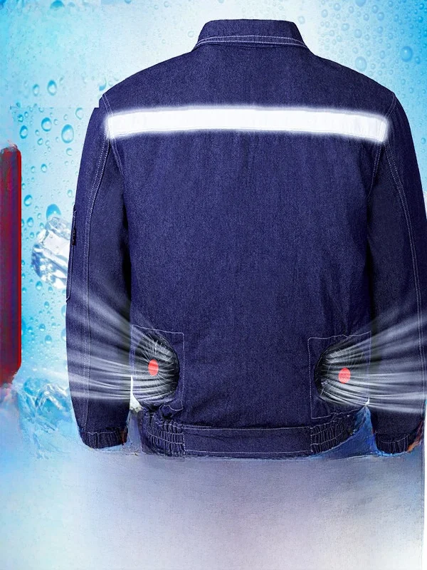 

Men's Air Conditioning Workwear with Fan Cooling Construction Site Special Welding Anti-Heat Labor Protection Clothing