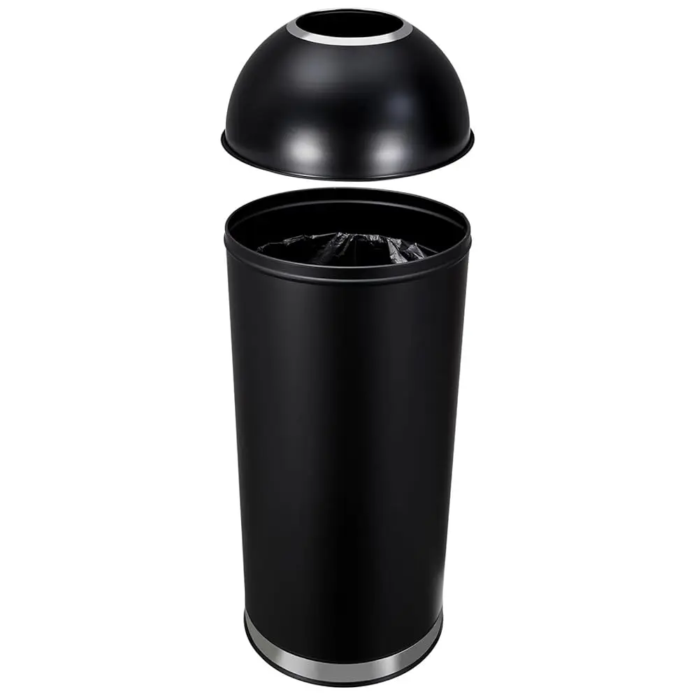 

17 Gal/ 65L Open Top Trash Can Commercial Grade Heavy Duty Tall Commercial Trash Can Brushed Stainless Steel