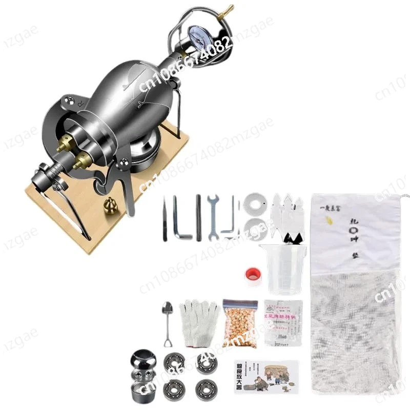 Hand Popcorn Machine Open Firing Popcorn Puffing Machine Puffed Rice Corn Machine Manual Popcorn Maker
