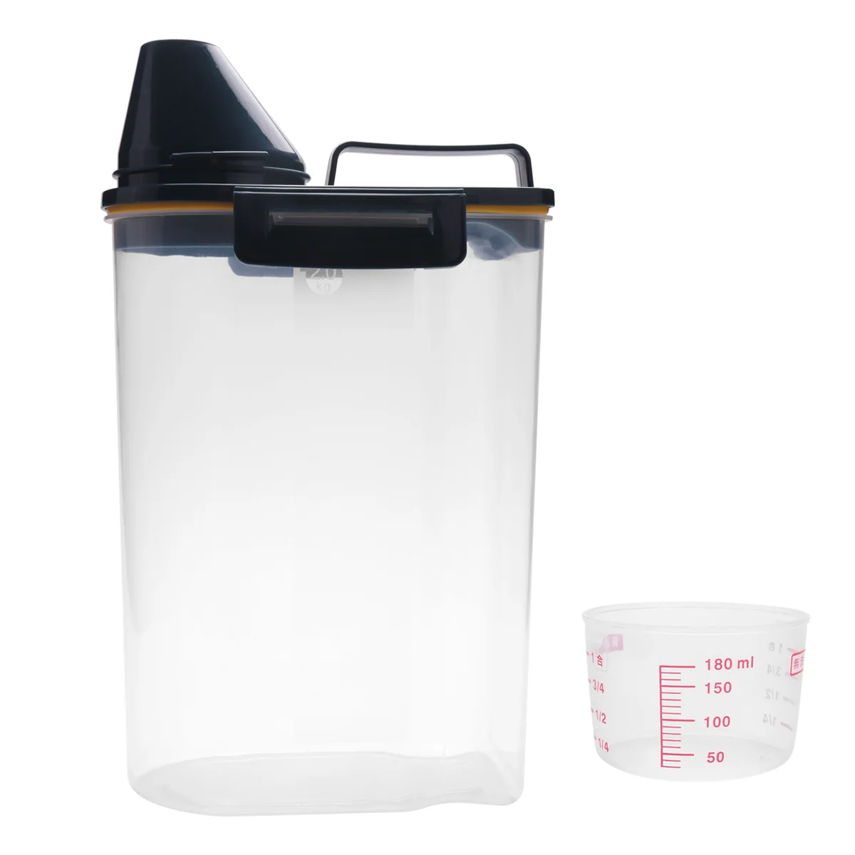 Boîte de Rangement en Plastique pour Poudre de Riz, Bac de Cuisine, Récipient pour Grains, Poudre à illant, Détergent