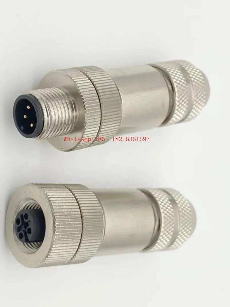 I182 Store Nuovo Connettore Ethernet Con Schermatura In Metallo M12 Spina Aeronautica 4-5-8 -12 Core Impermeabile