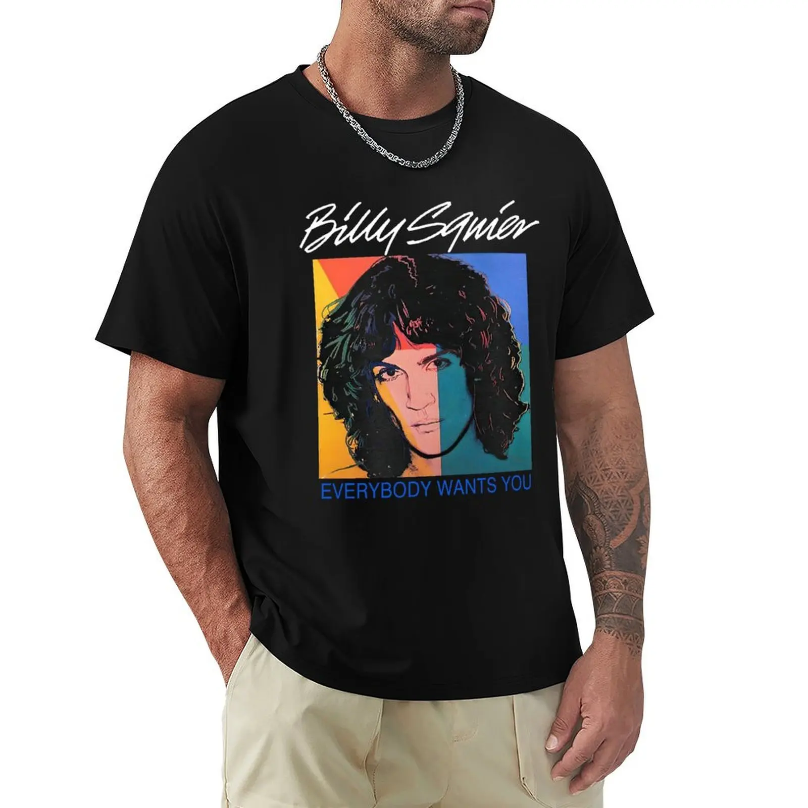 Camiseta Billy Squier Everybody, camiseta de manga corta del Día de la Independencia