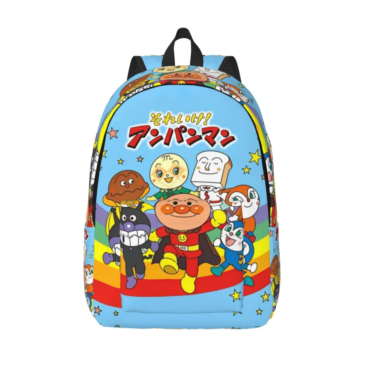 

Anpanman Backpack for Men Women Casual Student Work Daypack Laptop Computer Canvas Bags with Pocket