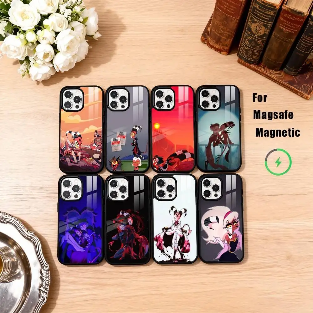 

H-Helluva-A B-Boss A-Anime Phone Case For iPhone17,16,15,14,13,12,11 Plus,Pro Max Magnetic For Magsafe Wireless Charging