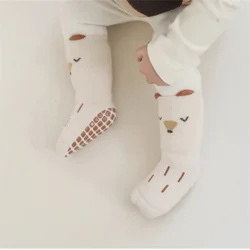 0-5Years Children's Socks Warm Anti Slip Floor Cartoon Winter Thick Terry Print Toddler Baby Socks For Boys Girls Snow Sock 2024